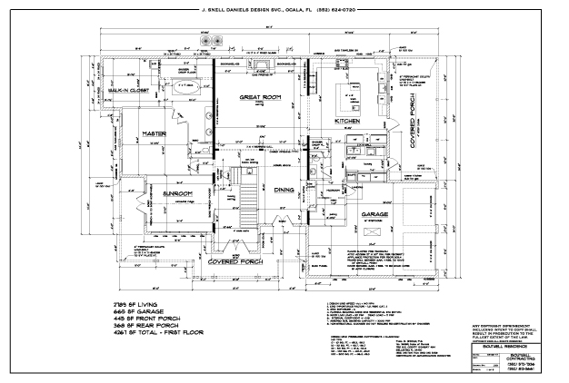 bid set of floor plan