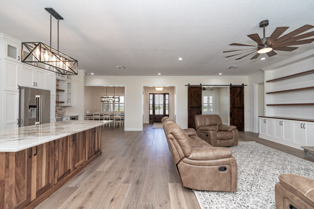 Open floor plan allows for cooking and entertaining to be one and the same