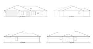 Custom Home Build - 1495 Square Feet - Elevations