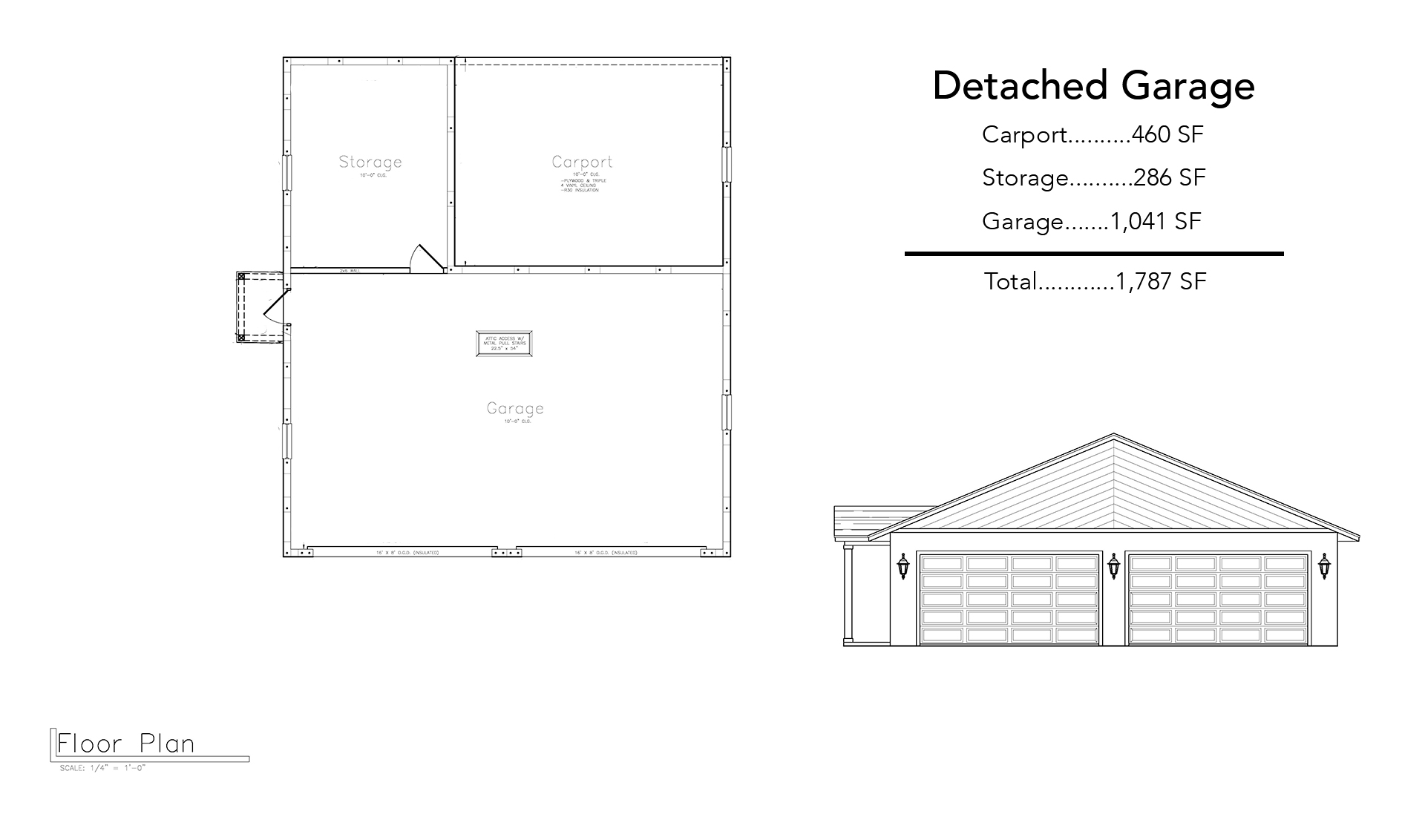 Custom Detached Garage Floor Plan Final
