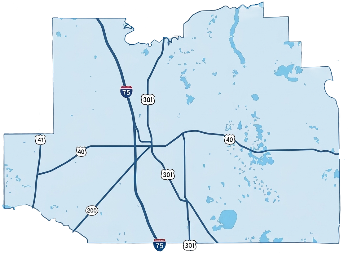 Areas We Serve map