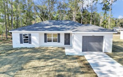 1280 Model - View of the home at the top of the driveay