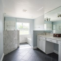 luxury bathroom in a 2000 square foot house plans