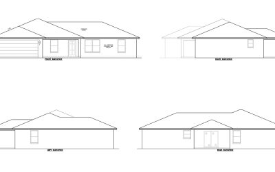 Custom Home Build - 1495 Square Feet - Elevations