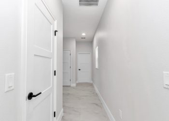 Left: Pantry door Far Left Door: The utility room Far Door: Garage
